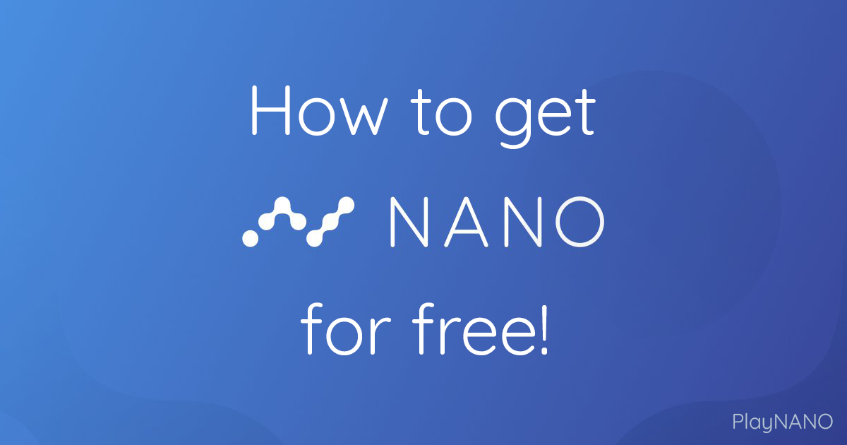 How to earn nano for free